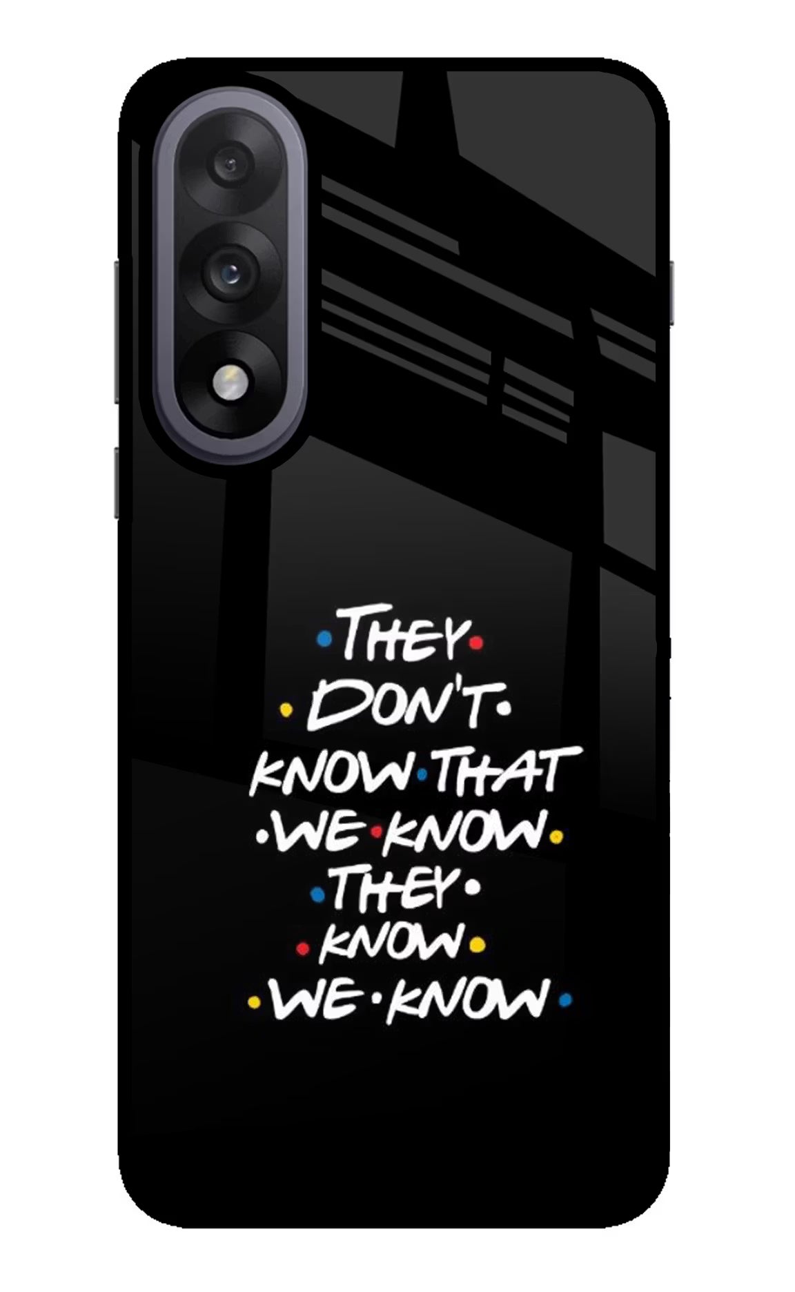 FRIENDS Dialogue OnePlus Nord 5 Glass Case Back Cover by Casekaro