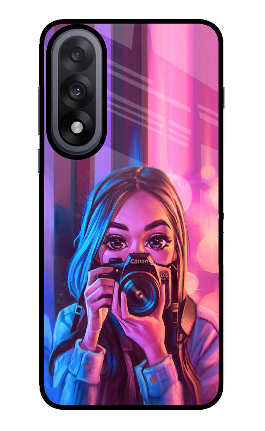 Girl Photographer OnePlus Nord 5 Glass Case