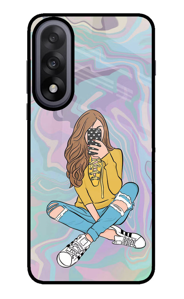 Selfie Girl OnePlus Nord 5 Glass Case