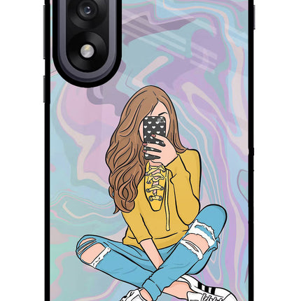 Selfie Girl OnePlus Nord 5 Glass Case Back Cover by Casekaro
