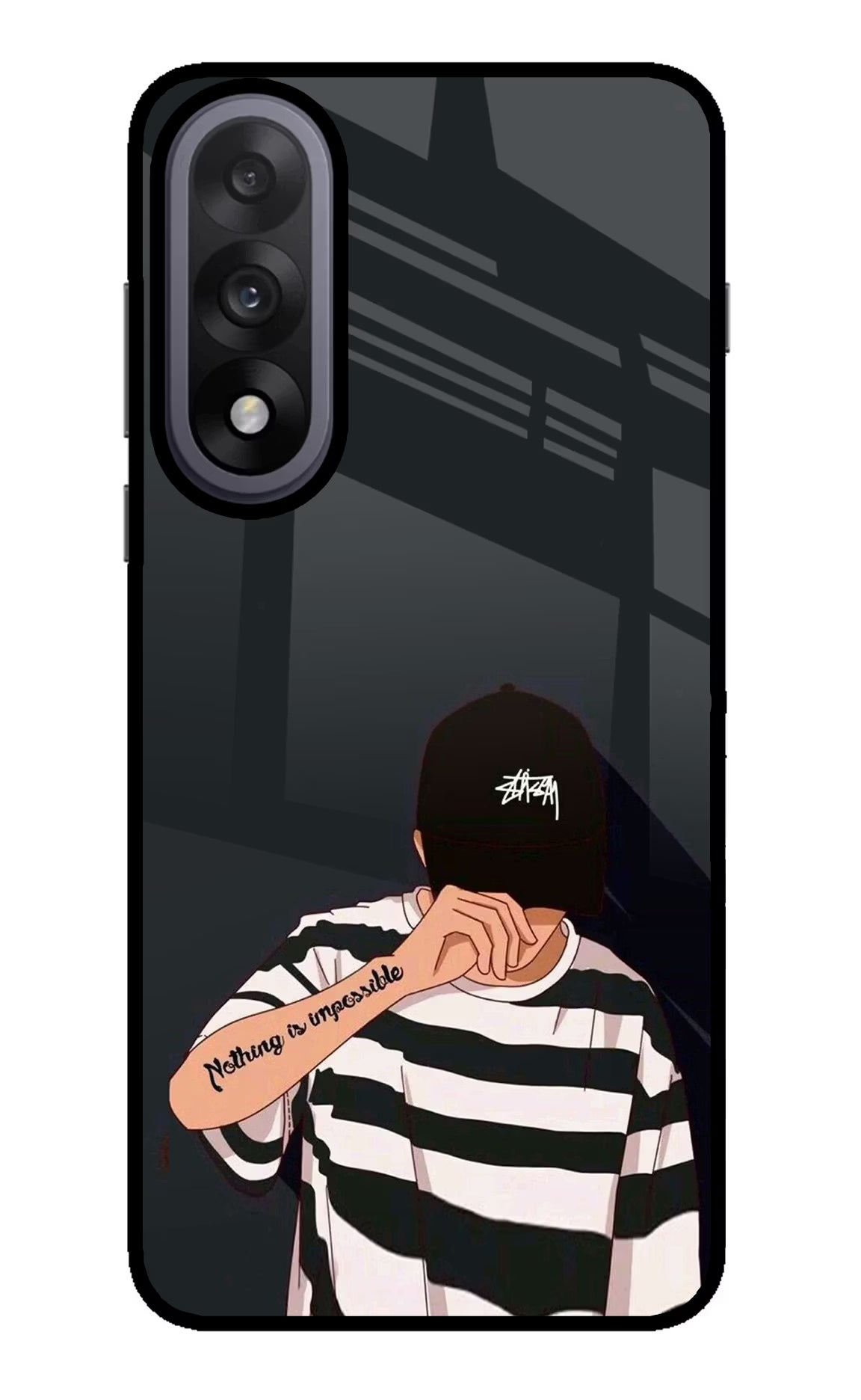 Aesthetic Boy OnePlus Nord 5 Glass Case Back Cover by Casekaro