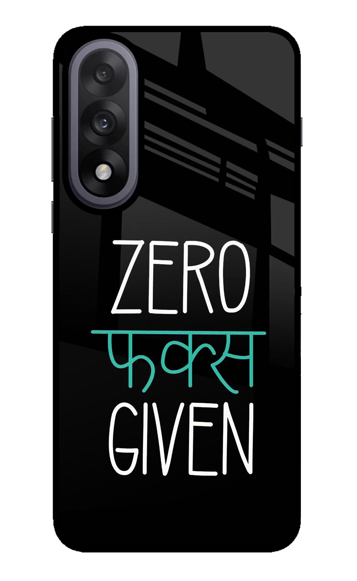 Zero Fucks Given OnePlus Nord 5 Glass Case Back Cover by Casekaro