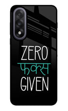 Zero Fucks Given OnePlus Nord 5 Glass Case Back Cover by Casekaro