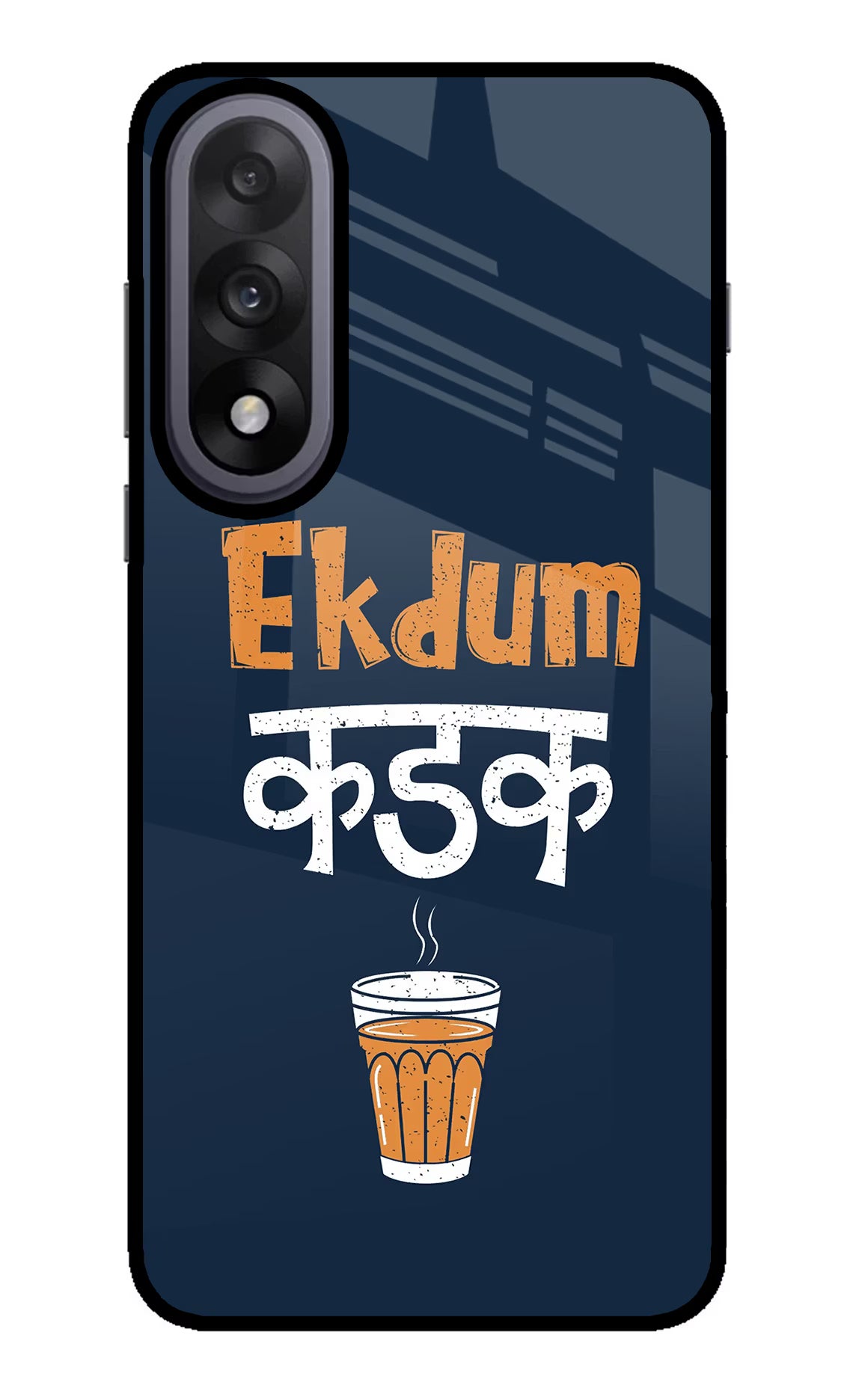Ekdum Kadak Chai OnePlus Nord 5 Glass Case Back Cover by Casekaro