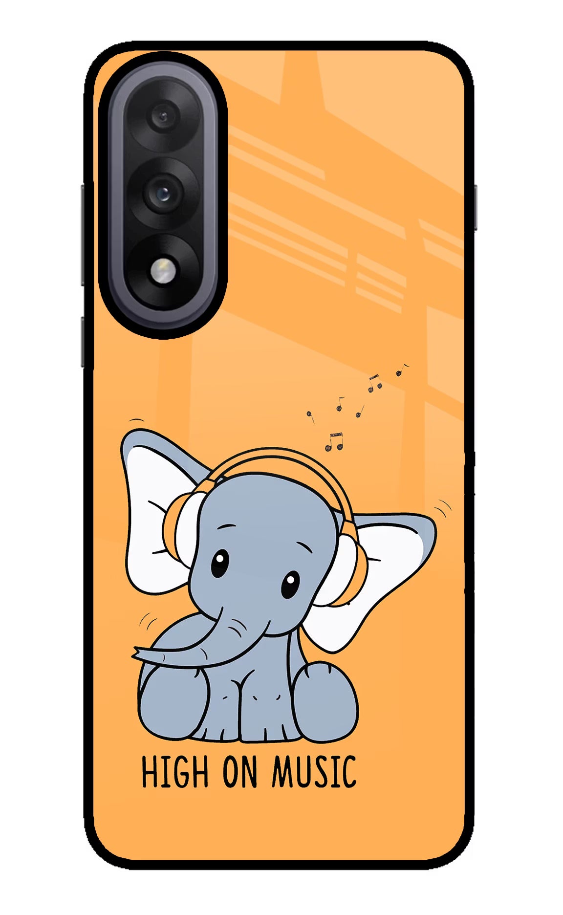 High On Music OnePlus Nord 5 Glass Case Back Cover by Casekaro