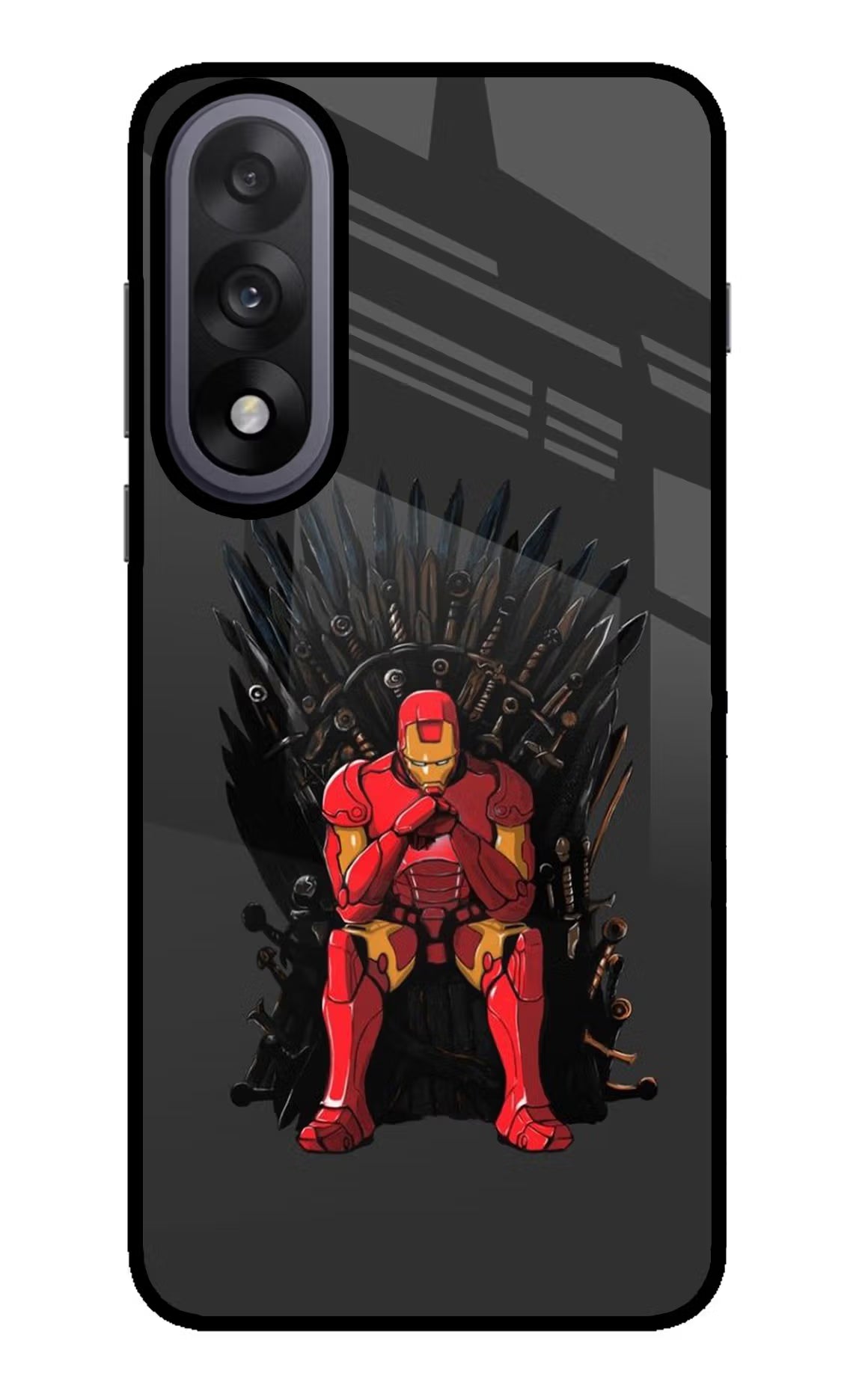 Ironman Throne OnePlus Nord 5 Glass Case Back Cover by Casekaro