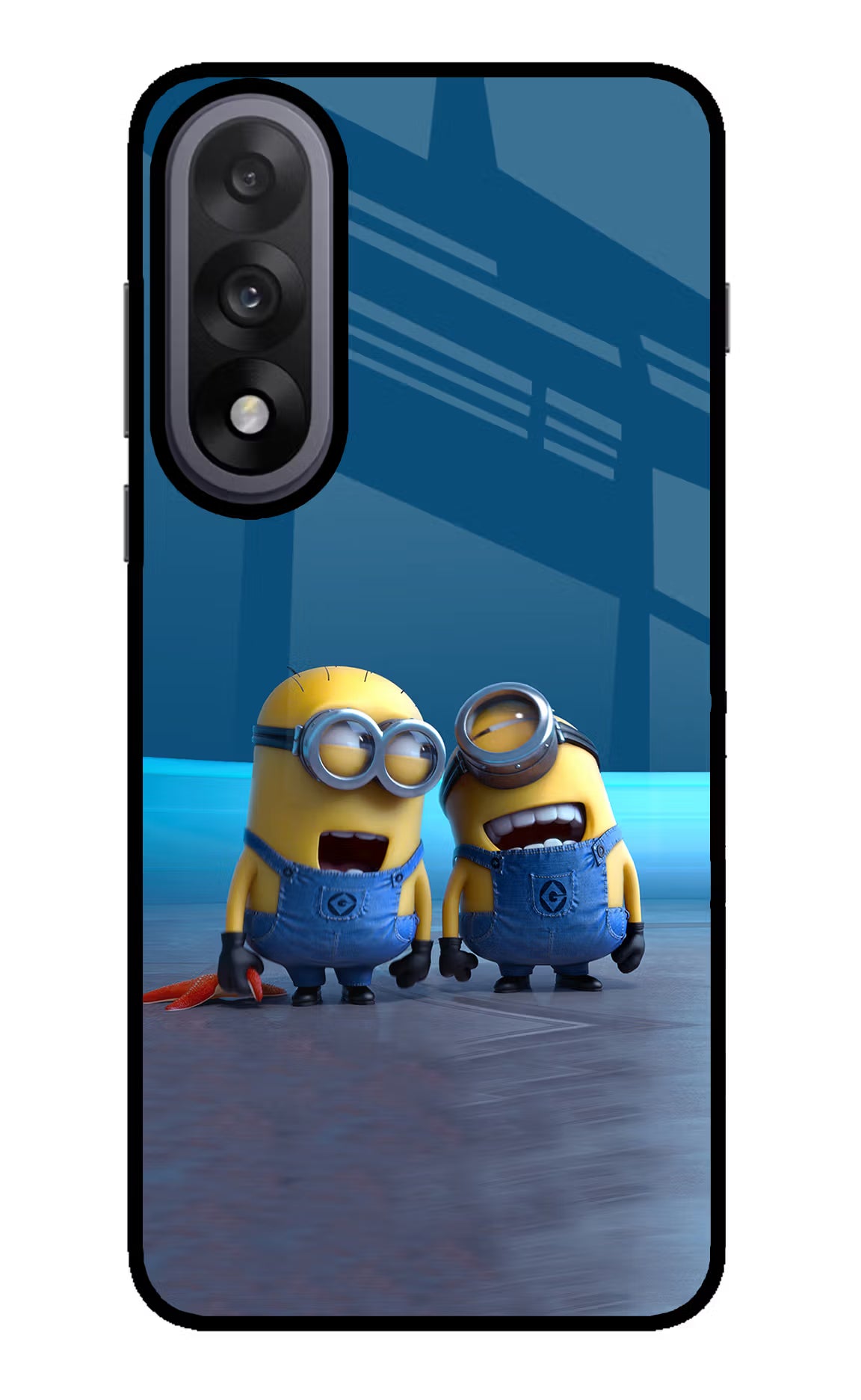 Minion Laughing OnePlus Nord 5 Glass Case Back Cover by Casekaro