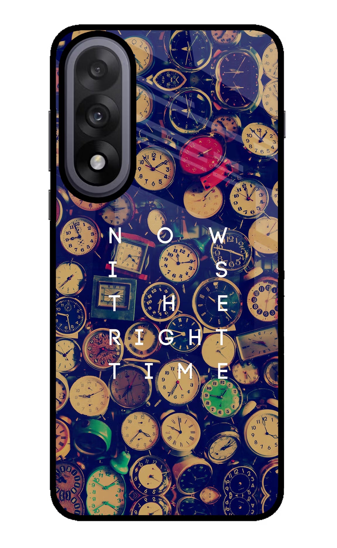 Now is the Right Time Quote OnePlus Nord 5 Glass Case Back Cover by Casekaro