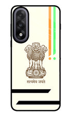 Satyamev Jayate Brown Logo OnePlus Nord 5 Glass Case