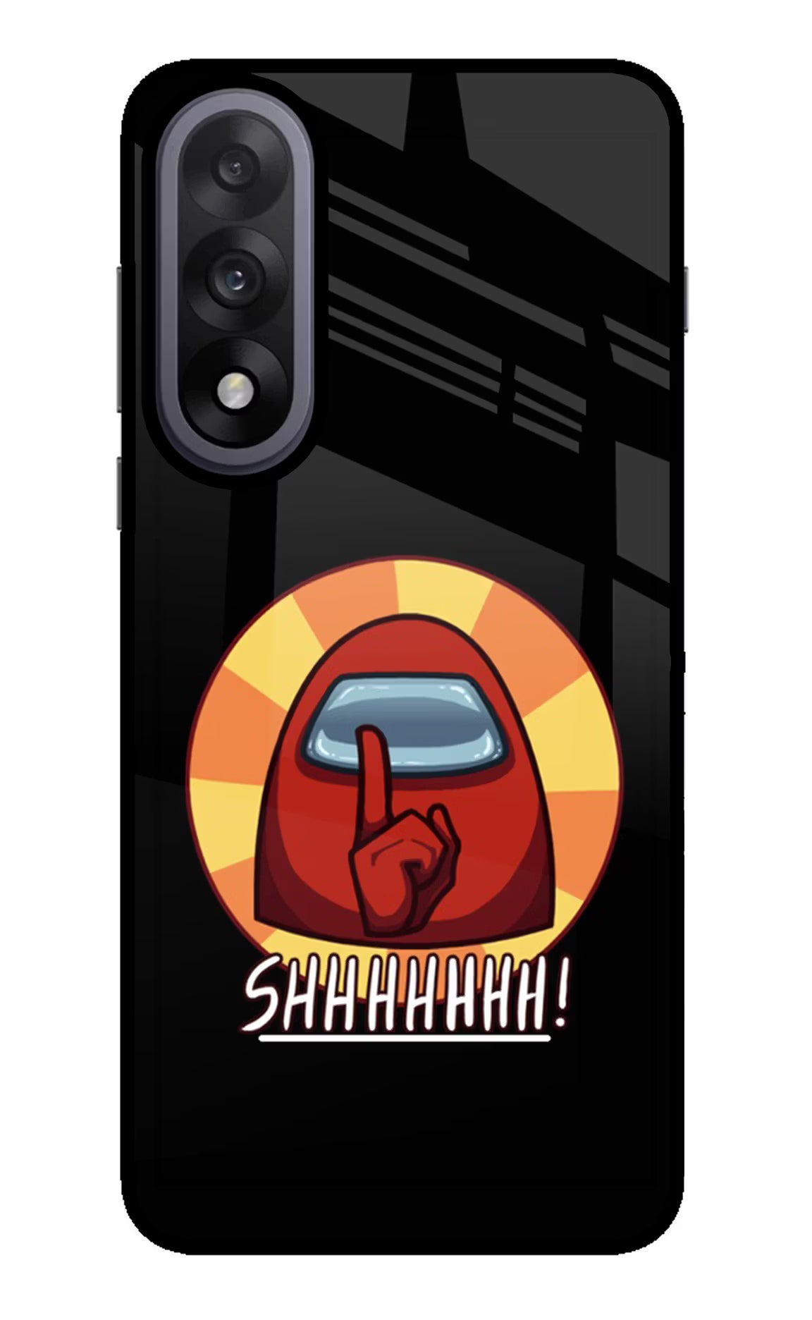 Among Us Shhh! OnePlus Nord 5 Glass Case Back Cover by Casekaro