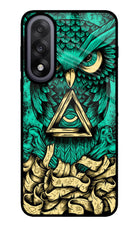 Green Owl OnePlus Nord 5 Glass Case