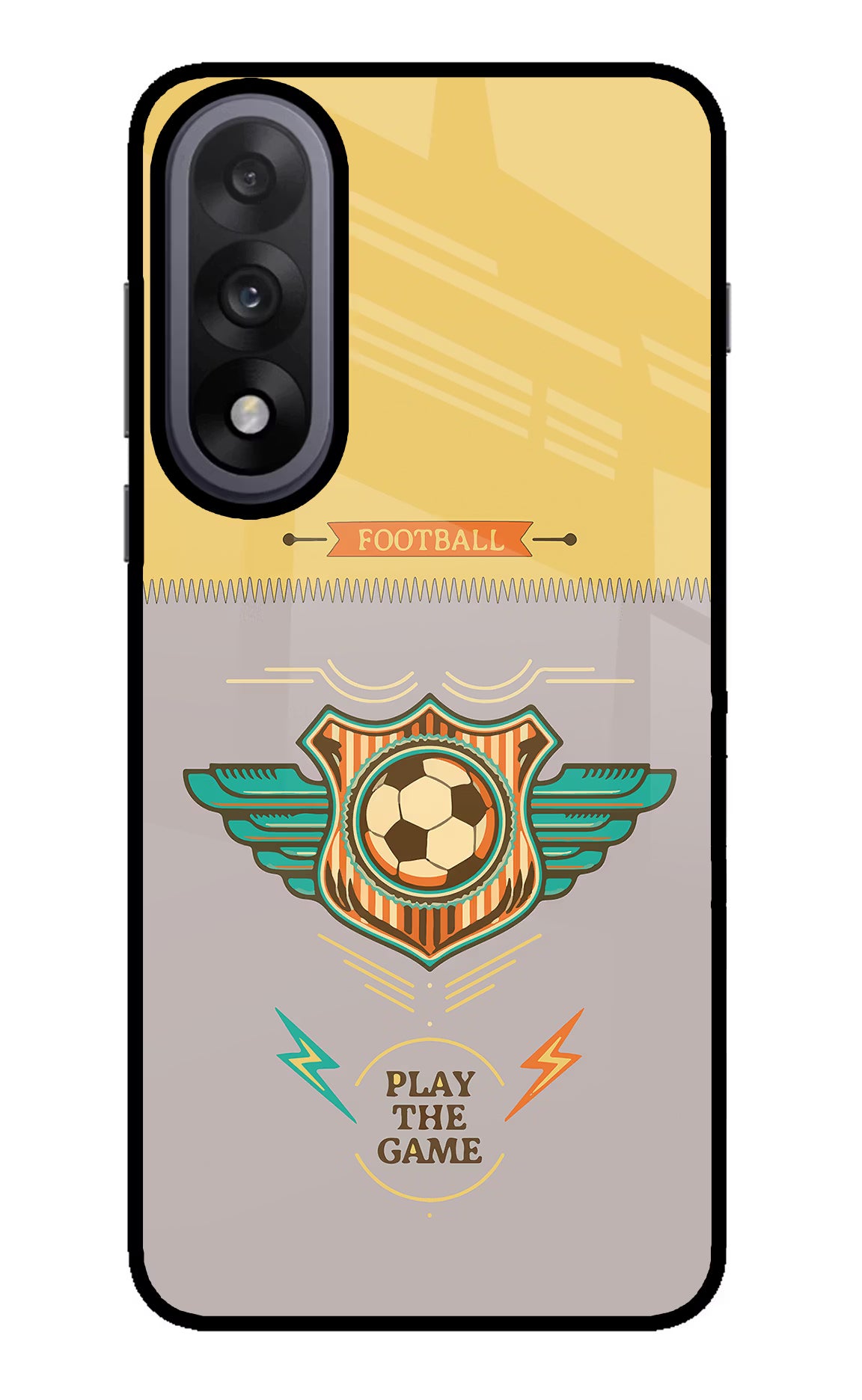 Football OnePlus Nord 5 Glass Case Back Cover by Casekaro