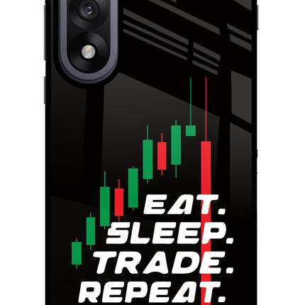 Eat Sleep Trade Repeat OnePlus Nord 5 Glass Case