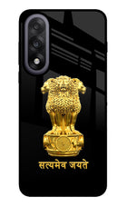 Satyamev Jayate Golden OnePlus Nord 5 Glass Case