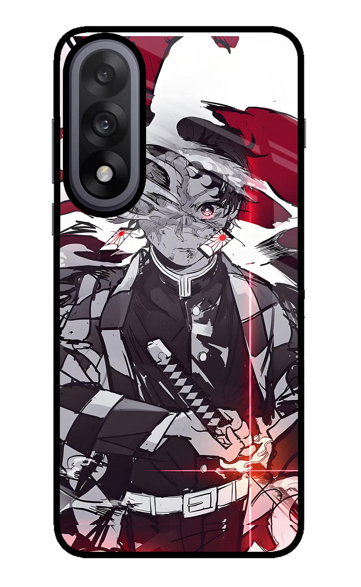 Demon Slayer OnePlus Nord 5 Glass Case Back Cover by Casekaro