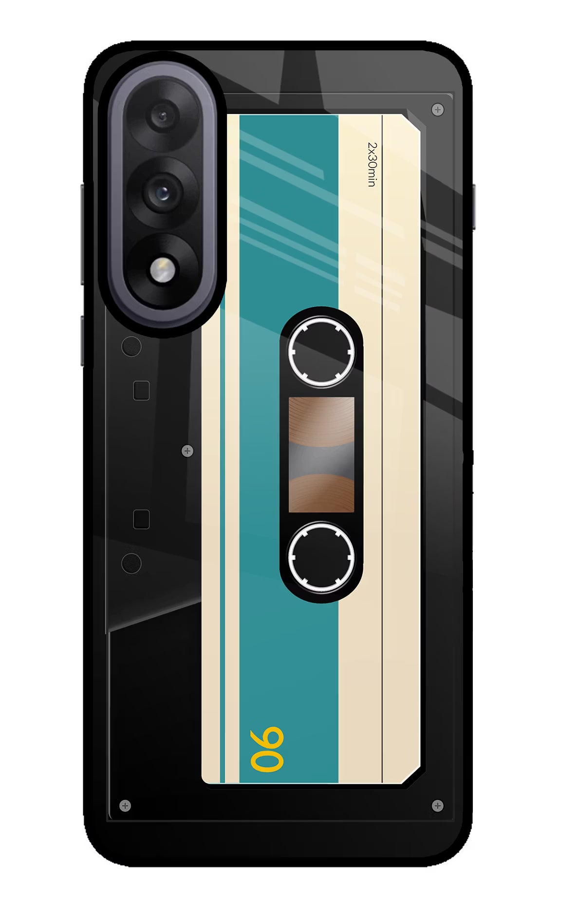 Cassette OnePlus Nord 5 Glass Case Back Cover by Casekaro