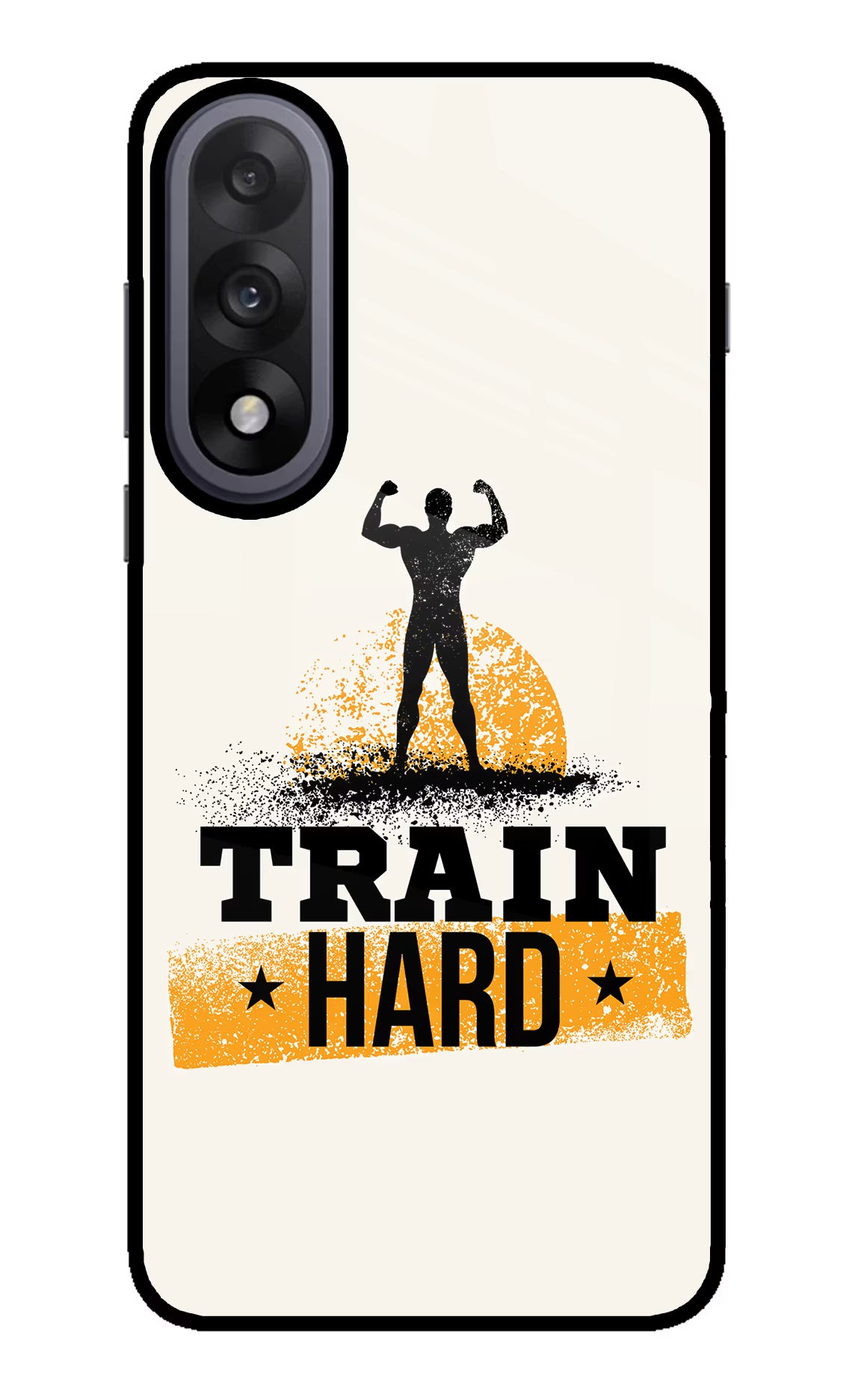 Train Hard OnePlus Nord 5 Glass Case Back Cover by Casekaro