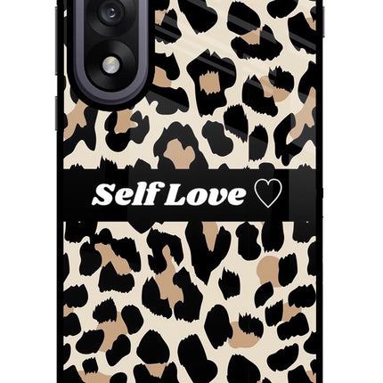 Leopard Print Self Love OnePlus Nord 5 Glass Case