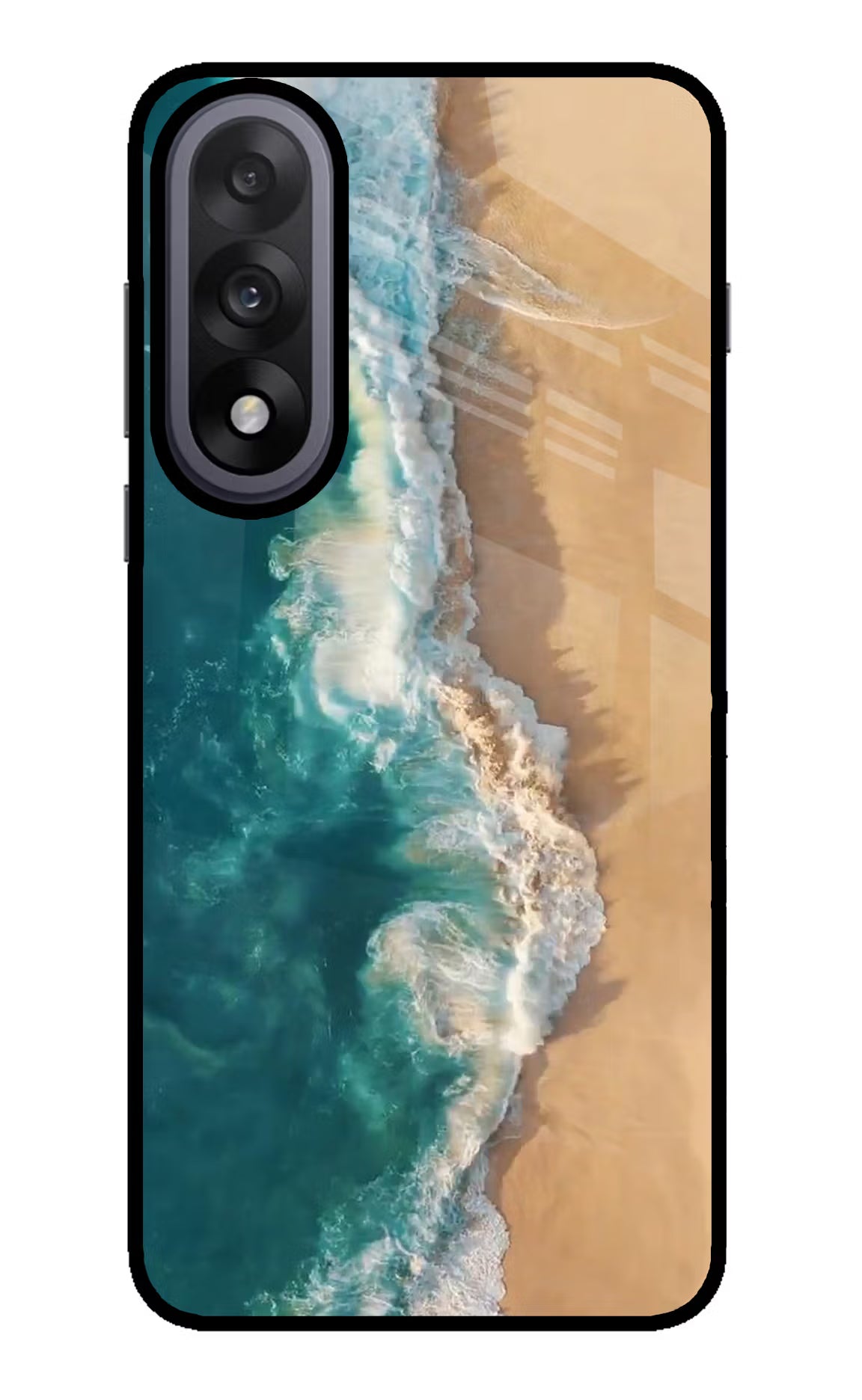 Ocean Beach OnePlus Nord 5 Glass Case Back Cover by Casekaro