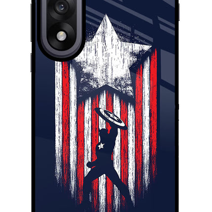 Captain America Marvel Art OnePlus Nord 5 Glass Case
