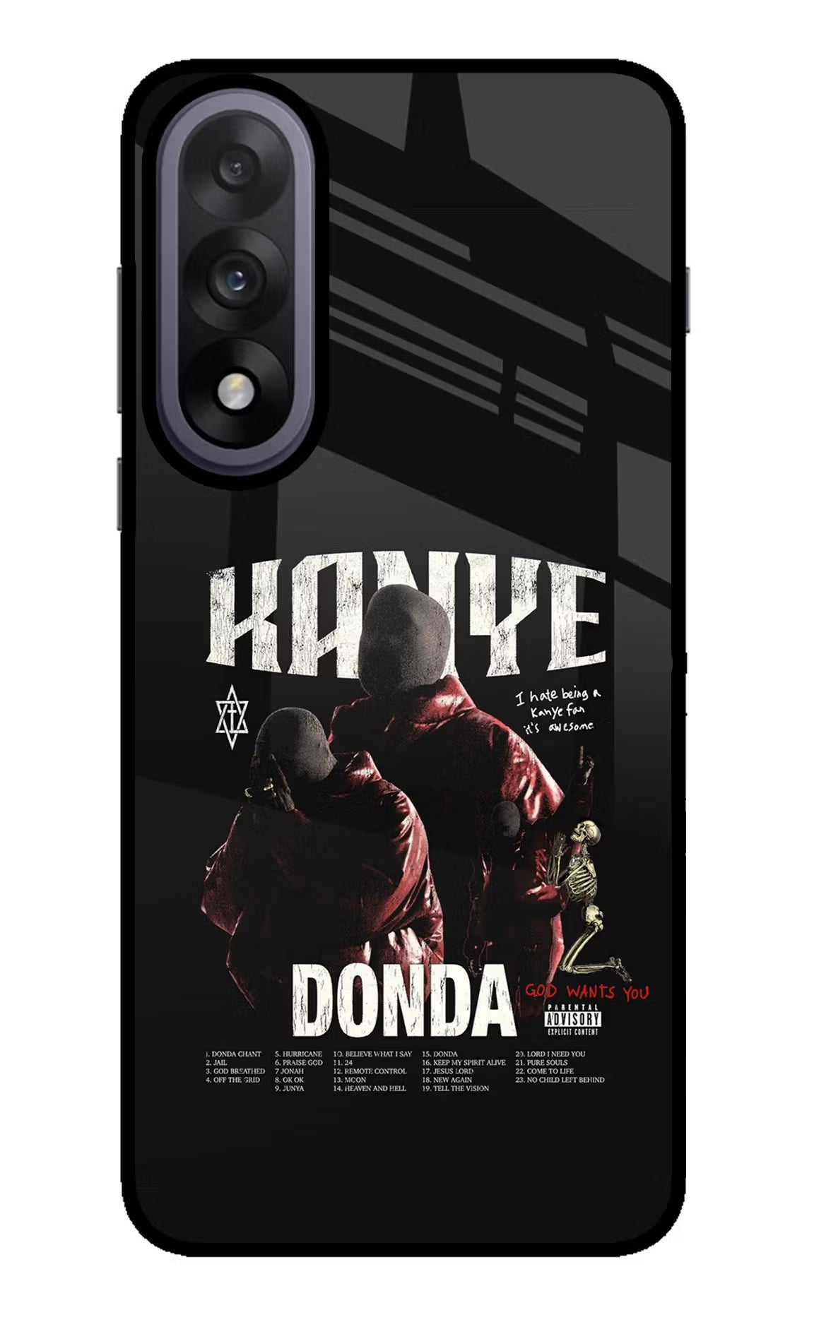 Donda Kanye West OnePlus Nord 5 Glass Case Back Cover by Casekaro