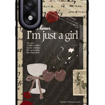 I am just a girl OnePlus Nord 5 Glass Case