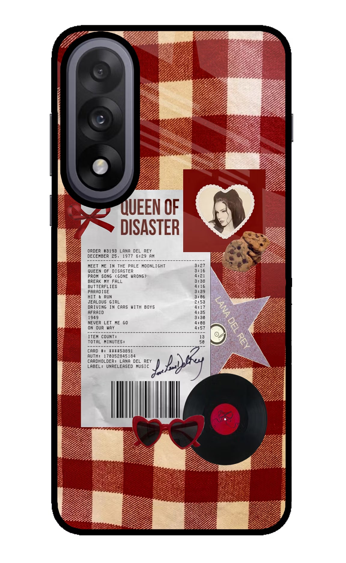 Queen of Disaster OnePlus Nord 5 Glass Case Back Cover by Casekaro