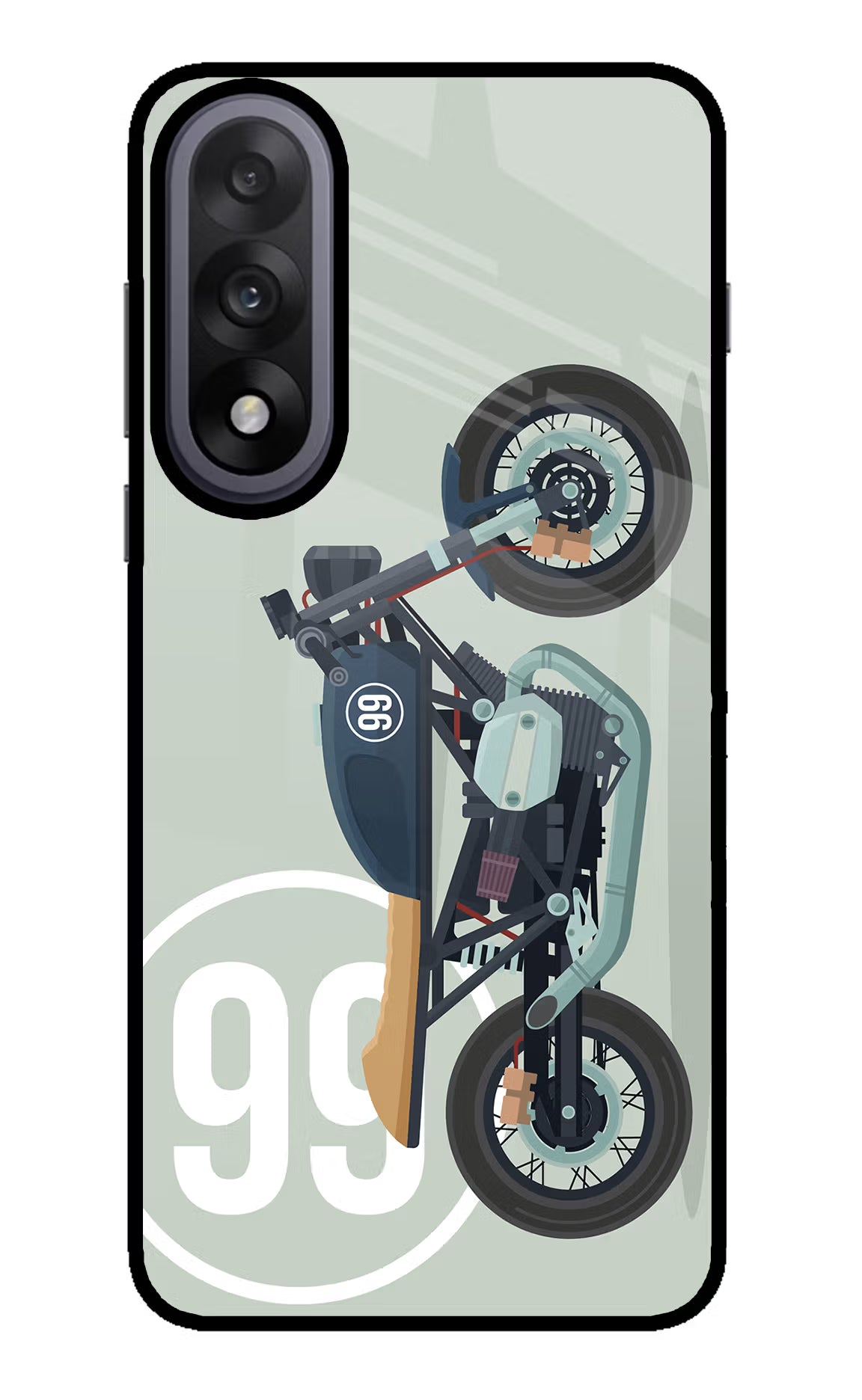 Classic Cafe Racer 99 OnePlus Nord 5 Glass Case Back Cover by Casekaro