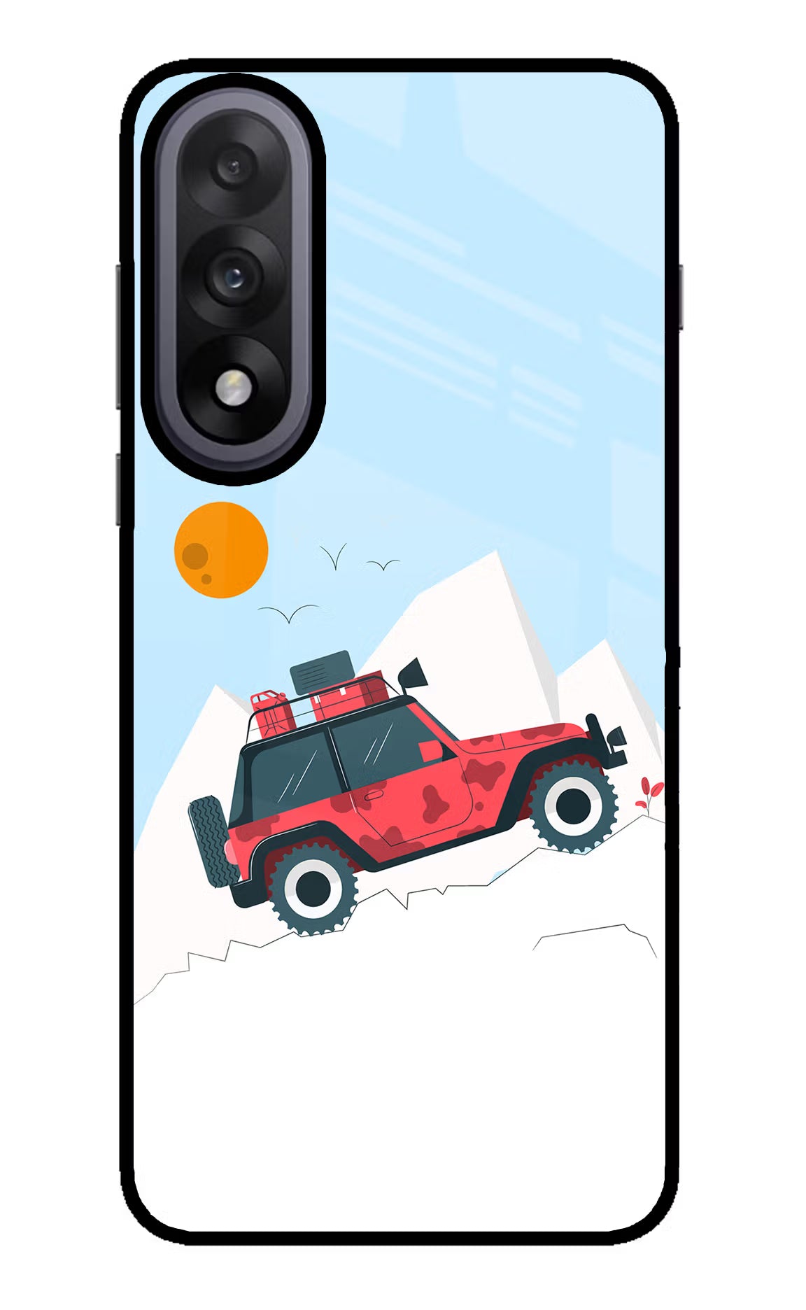 Mountain Trail Beast OnePlus Nord 5 Glass Case Back Cover by Casekaro
