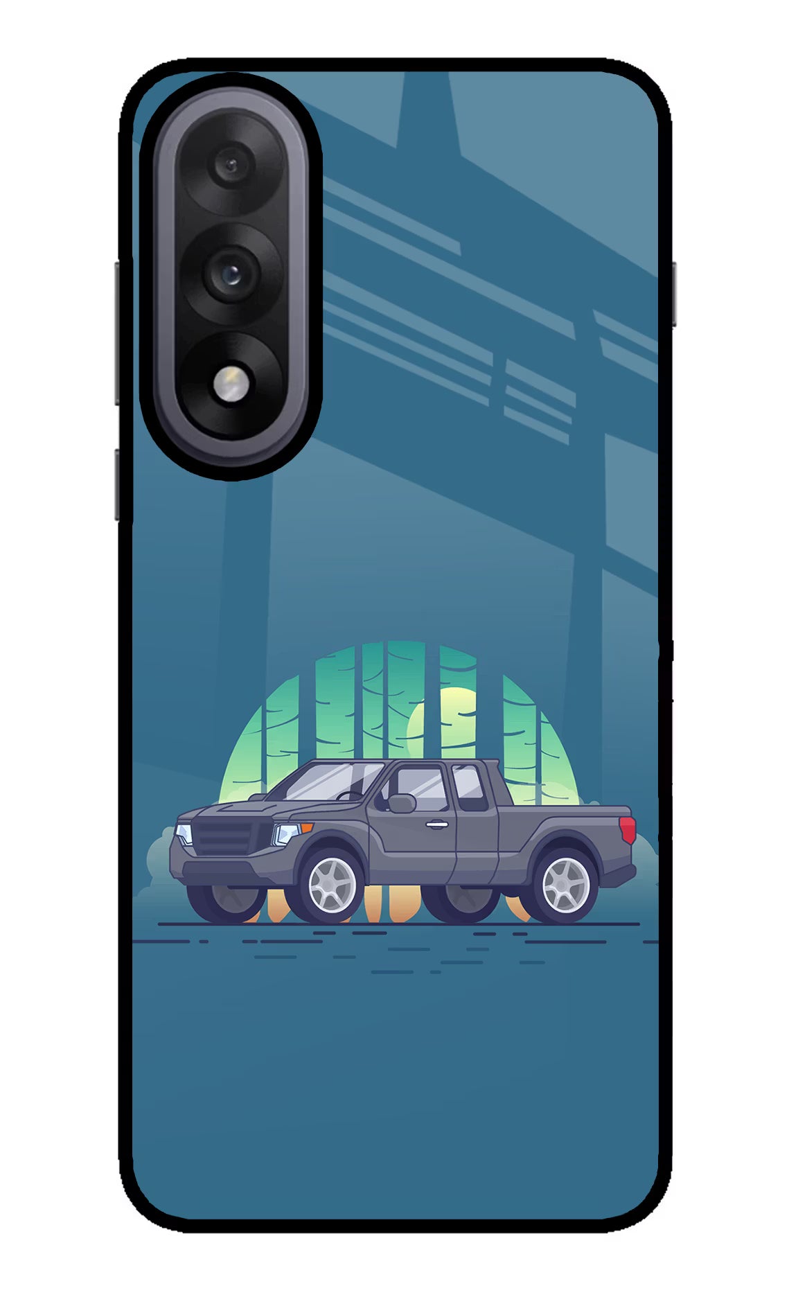 Retro Garage Vibe OnePlus Nord 5 Glass Case Back Cover by Casekaro