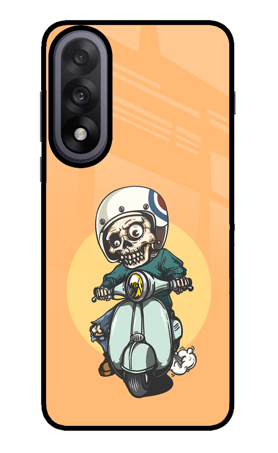 Undead Biker OnePlus Nord 5 Glass Case Back Cover by Casekaro
