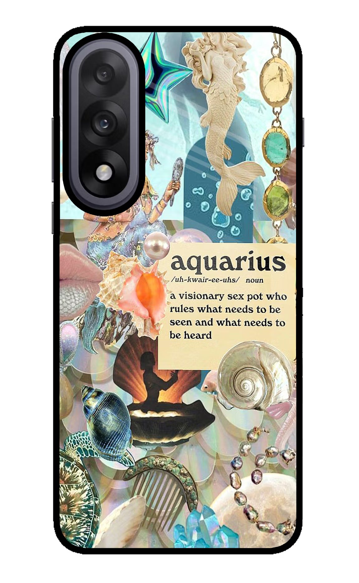Aquarius Zodiac OnePlus Nord 5 Glass Case Back Cover by Casekaro