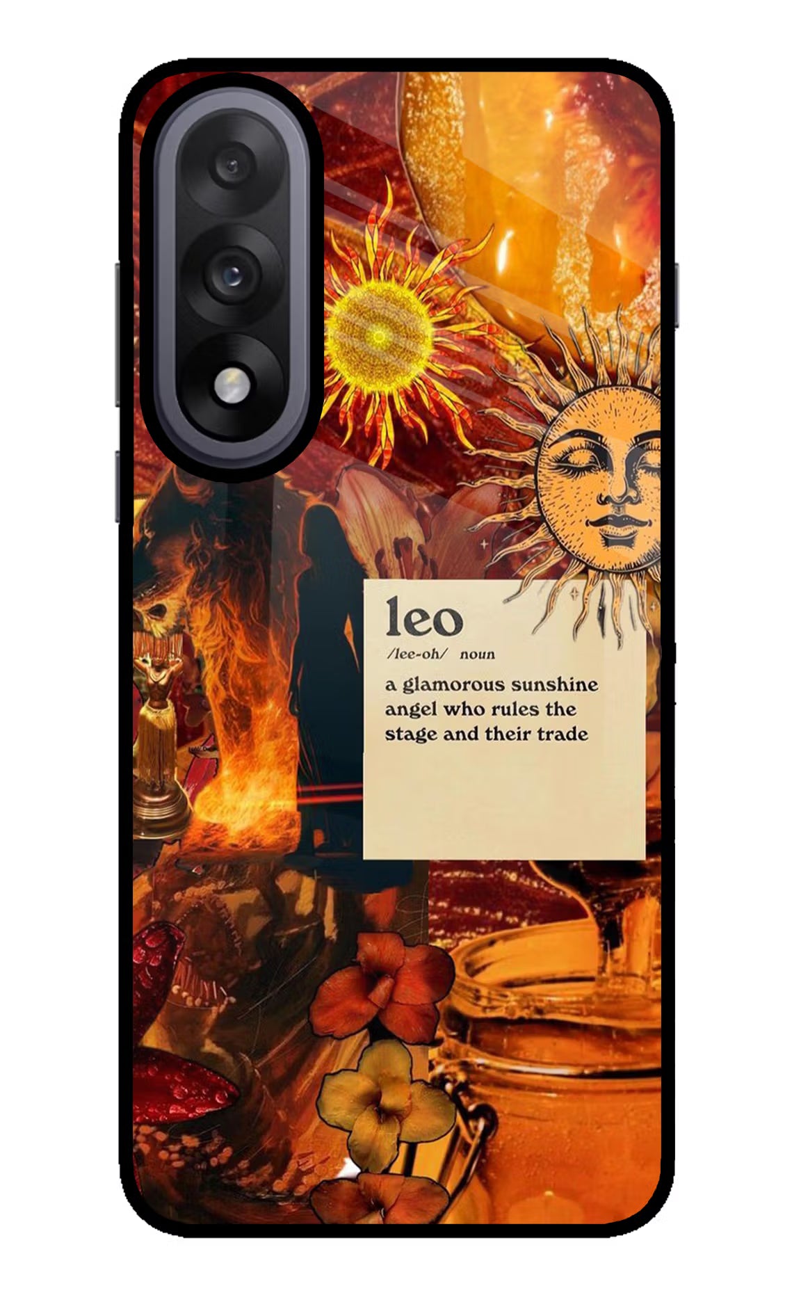 Leo Zodiac OnePlus Nord 5 Glass Case Back Cover by Casekaro