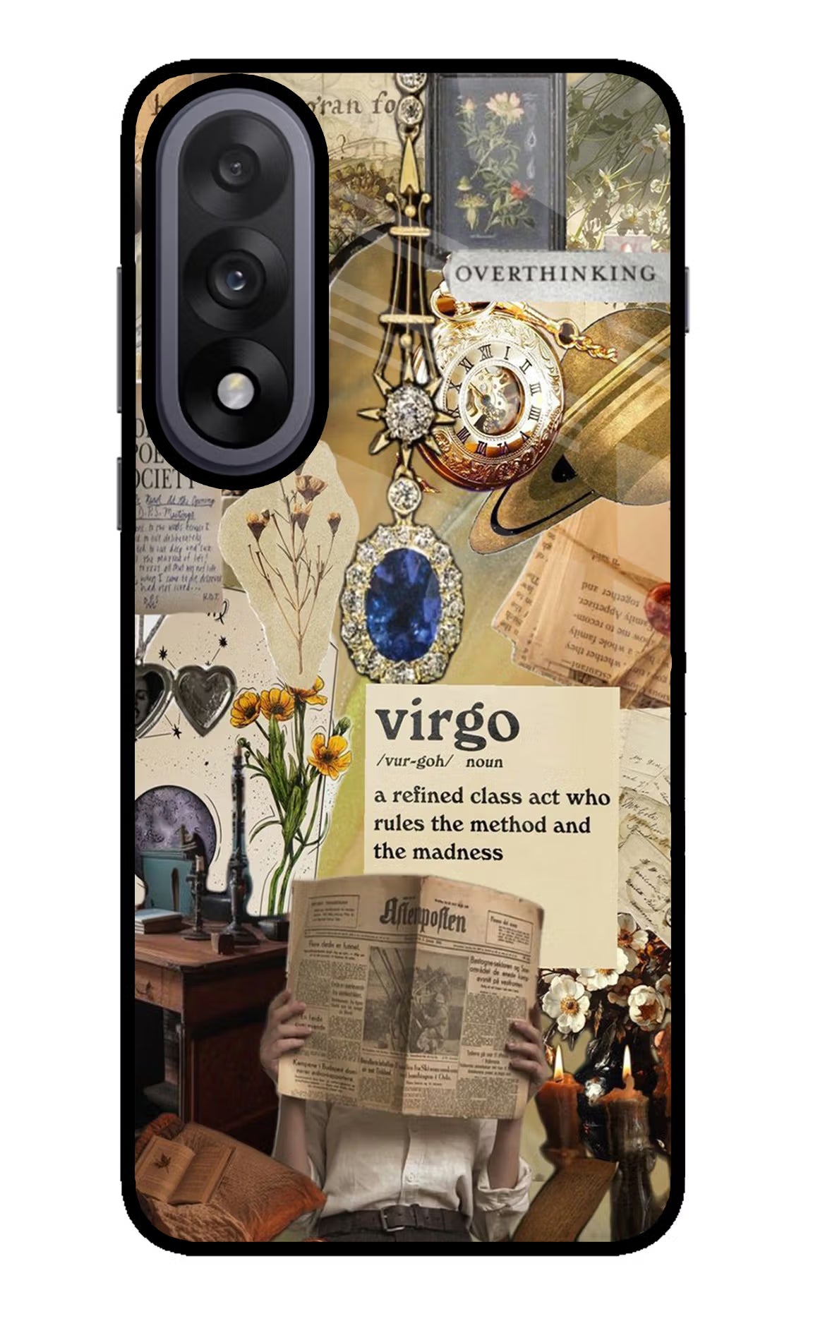 Virgo Zodiac OnePlus Nord 5 Glass Case Back Cover by Casekaro