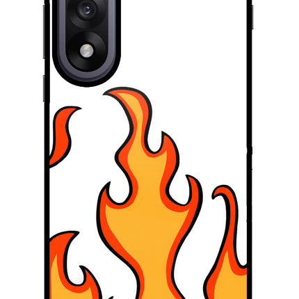 Fired Up – White OnePlus Nord 5 Glass Case