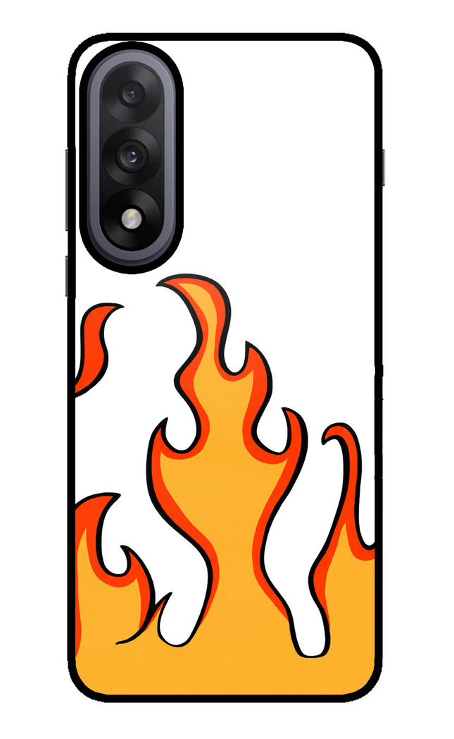 Fired Up – White OnePlus Nord 5 Glass Case