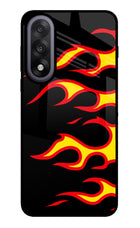 Side Sweep Flames OnePlus Nord 5 Glass Case