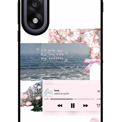 Wave to earth OnePlus Nord 5 Glass Case Back Cover by Casekaro