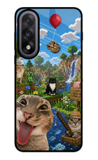 Minecraft Cat Chaos OnePlus Nord 5 Glass Case