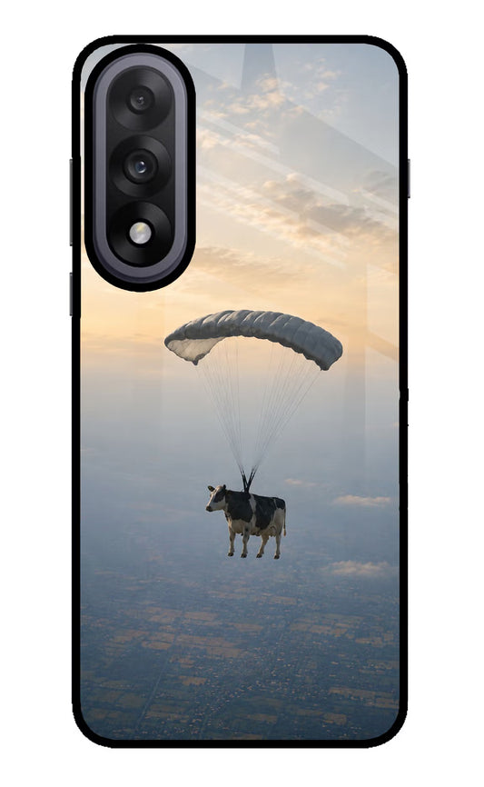 Skydiving Cow OnePlus Nord 5 Glass Case