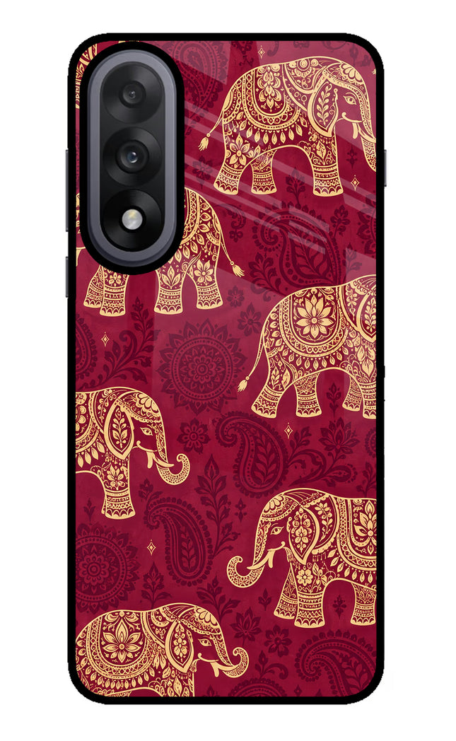 Maroon Elephant OnePlus Nord 5 Glass Case