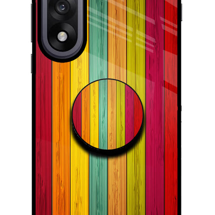 Multicolor Wooden OnePlus Nord 5 Pop Case by Casekaro