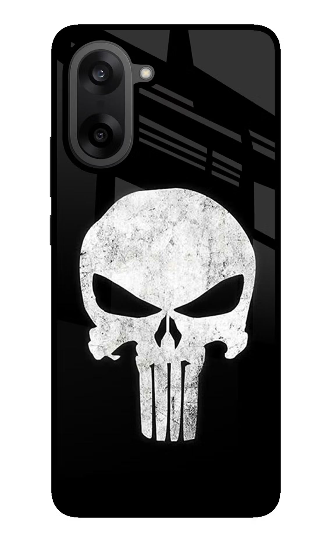 Punisher Skull OnePlus Nord CE5 Glass Case Back Cover by Casekaro
