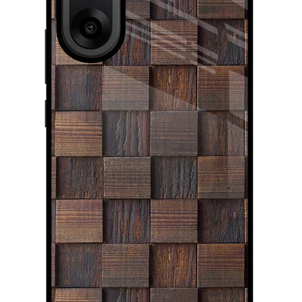 Wooden Cube Design OnePlus Nord CE5 Glass Case
