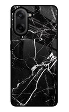Black Marble Pattern OnePlus Nord CE5 Glass Case