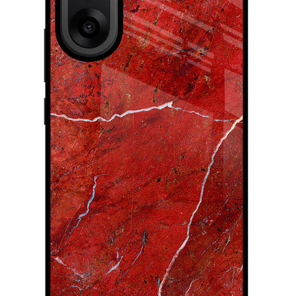 Red Marble Design OnePlus Nord CE5 Glass Case
