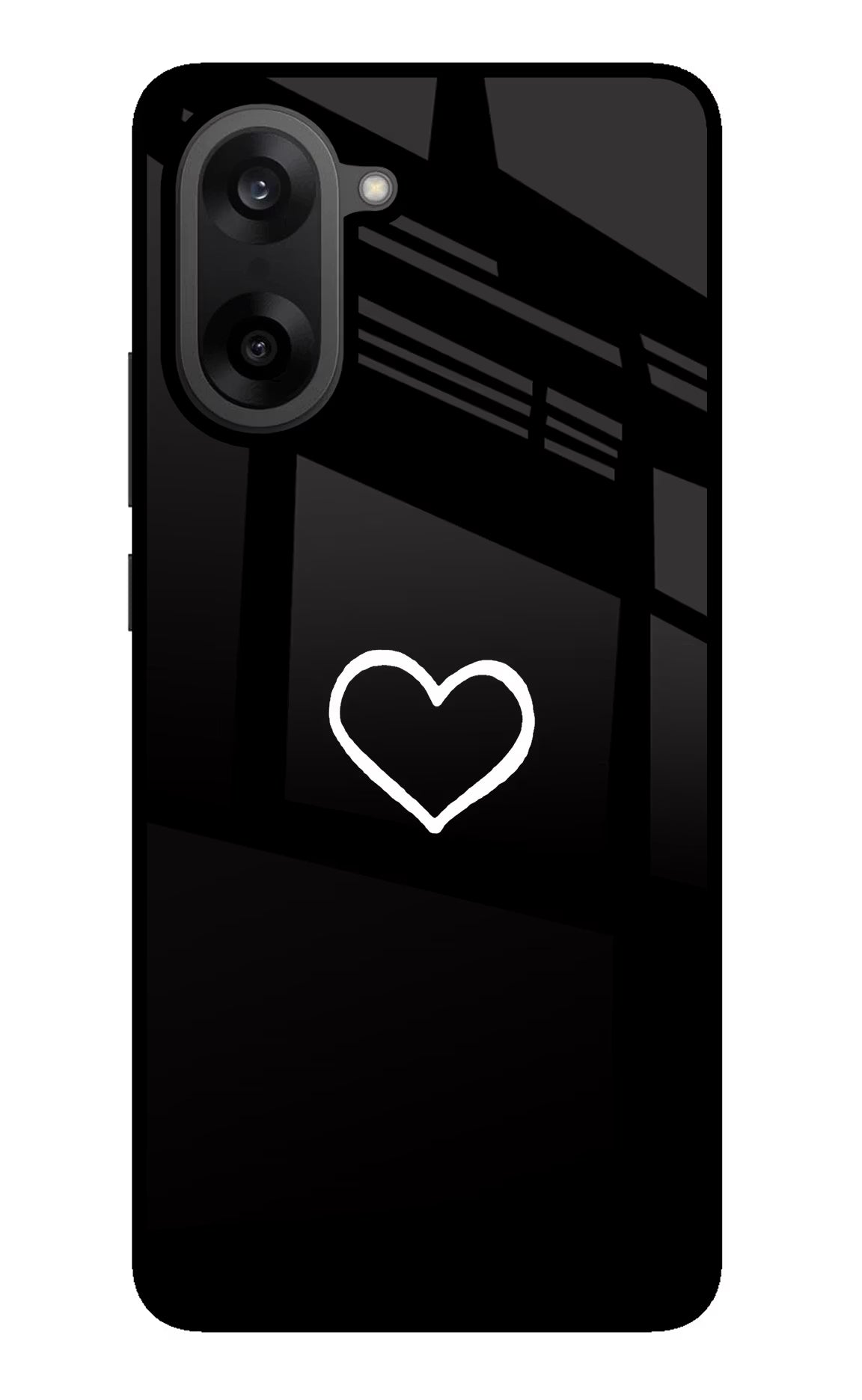Heart OnePlus Nord CE5 Glass Case Back Cover by Casekaro