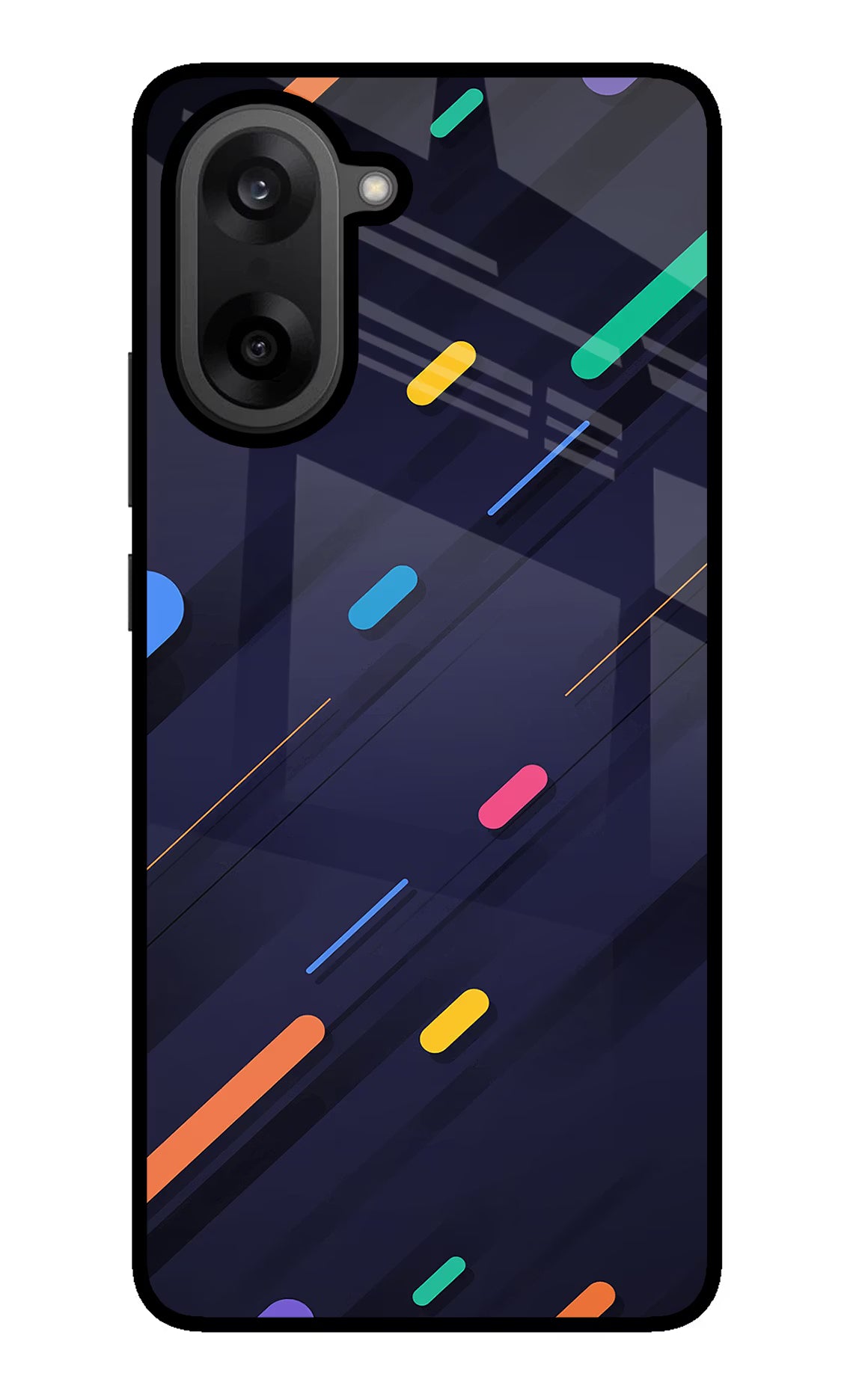 Abstract Design OnePlus Nord CE5 Glass Case Back Cover by Casekaro