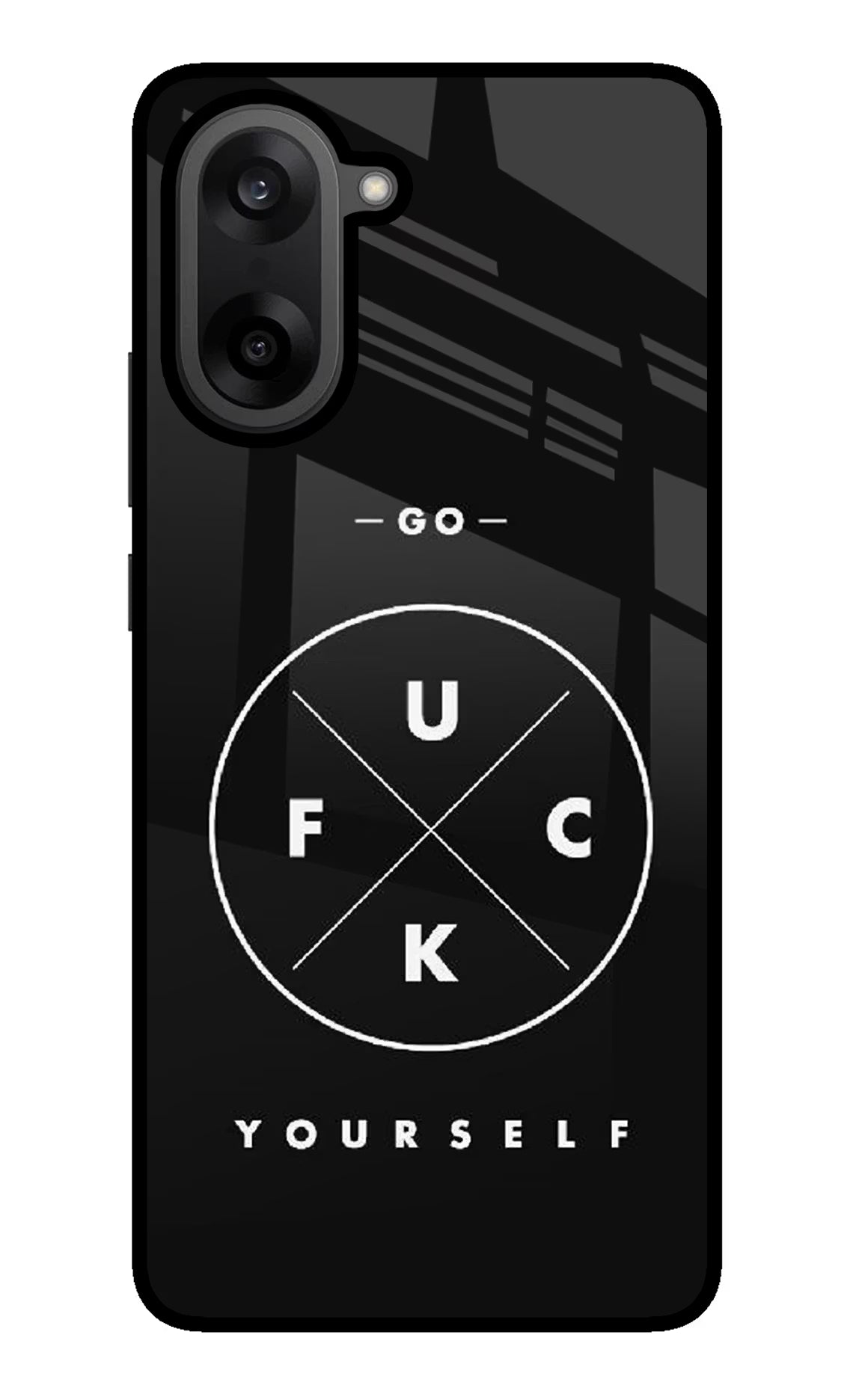 Go Fuck Yourself OnePlus Nord CE5 Glass Case Back Cover by Casekaro