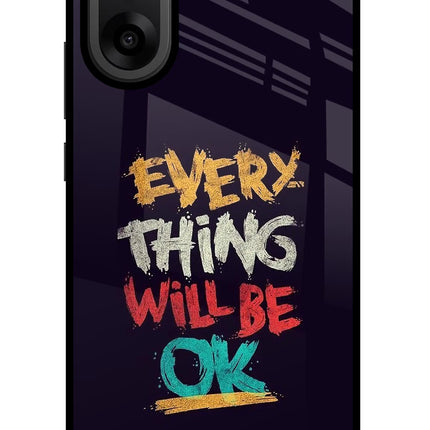 Everything Will Be Ok OnePlus Nord CE5 Glass Case Back Cover by Casekaro